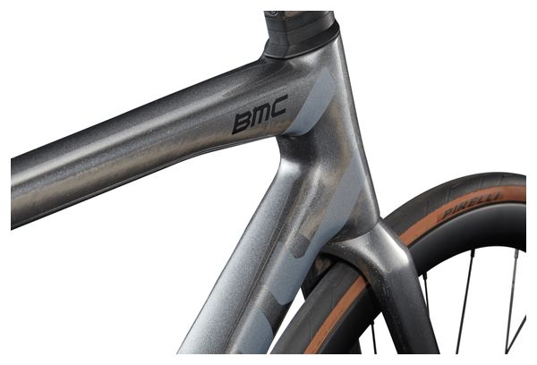 BMC Teammachine SLR 01 Three racefiets met Shimano Ultegra Di2 12-speed, 700 mm, zilver/grijs, 2027
