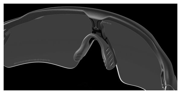 Oakley Radar EV Path Clear To Black Iridium Photochromic Goggles - Steel / Ref: OO9208-13