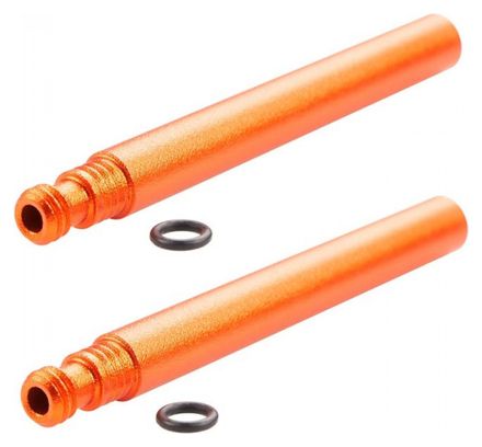 PROLONGATEUR DE VALVE SUPER B TB-VC20 60MM ALU ORANGE (X2)