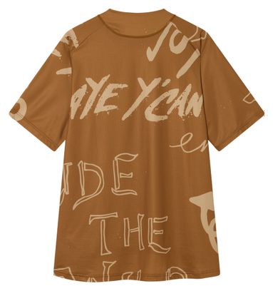 Camiseta de manga corta Endura Singletrack Print marrón para hombre