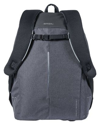 Zaino da bicicletta Basil B-Safe Nordlicht con striscia LED 18 litri nero