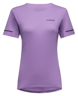 Camiseta de manga corta Gore Wear Contest 2.0 para mujer Morado