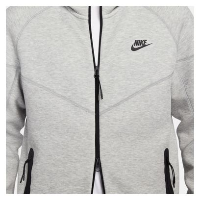 Sweat à capuche Nike Sportswear Tech Fleece Windrunner Gris Homme