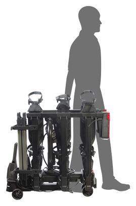E-Scorpion pro3 porte-vélo pliable 3 vélos électriques