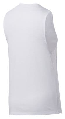 Reebok camiseta blanca sin mangas Athlete mujer