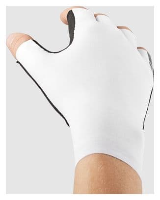 Gants courts GripGrab Aero TT RaceDay Time Trial Blanc