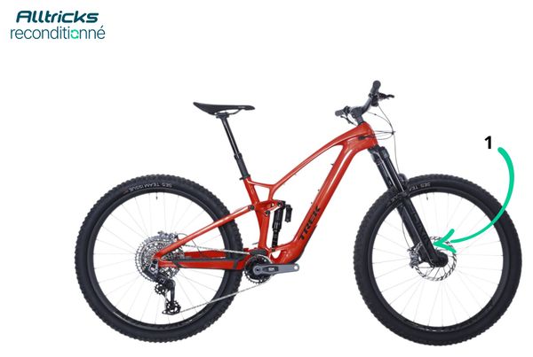 VTT Électrique Tout-Suspendu Trek Fuel EXe 9.8 Sram GX Eagle AXS T-Type 12V 360 Wh 29'' Rouge 2024 - Produit Reconditionné