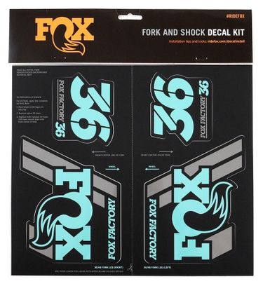 Fox Racing Shox Stickers Heritage 2019 Mint