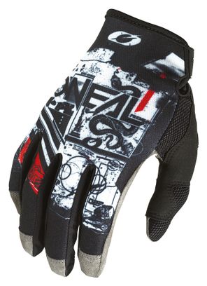 O&#39;Neal MAYHEM SCARZ V.22 Long Gloves Black / White / Red