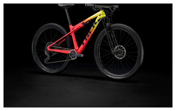 VTT Tout-Suspendu Trek Supercaliber 9.8 GX Sram GX Eagle 12V 29'' Rouge Corail/Jaune Radioactif Gén 1