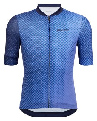Maillot de manga corta Santini Paws Azul