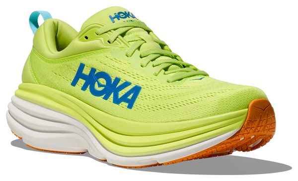 Hoka Bondi 8 Verde / Blu / Arancione Scarpe da corsa da uomo