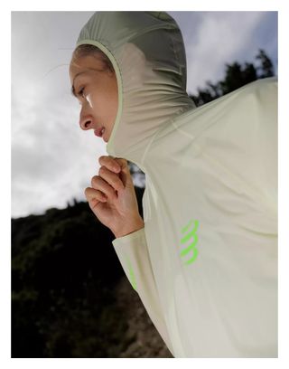 Veste Imperméable Compressport Hurricane Vert Femme