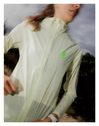 Veste Imperméable Compressport Hurricane Vert Femme