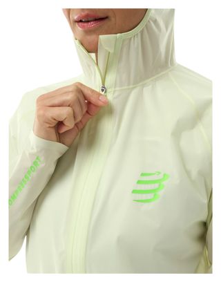 Veste Imperméable Compressport Hurricane Vert Femme