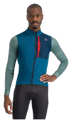 Sportful Supergiara Thermal Blue/Green long sleeve jersey