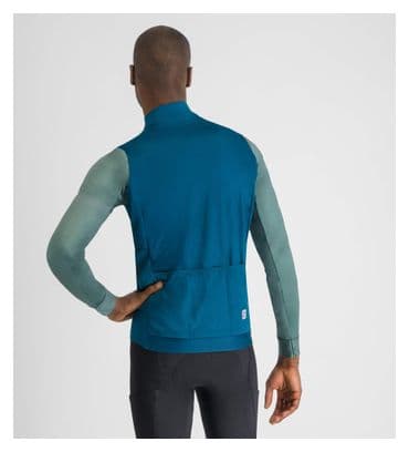 Sportful Supergiara Thermal Blue/Green long sleeve jersey