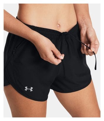 Pantaloncini neri Under Armour Fly By 3 Donna