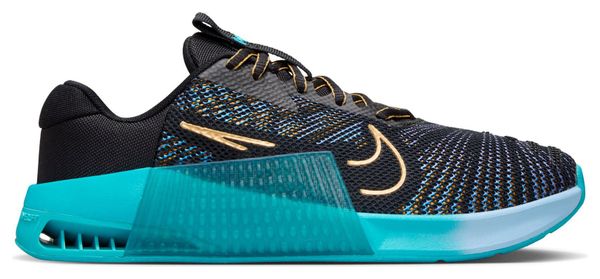 Nike Metcon 9 AMP Trainingsschuh Blau/Gold Damen