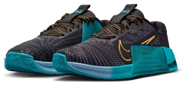 Nike Metcon 9 AMP Trainingsschuh Blau/Gold Damen