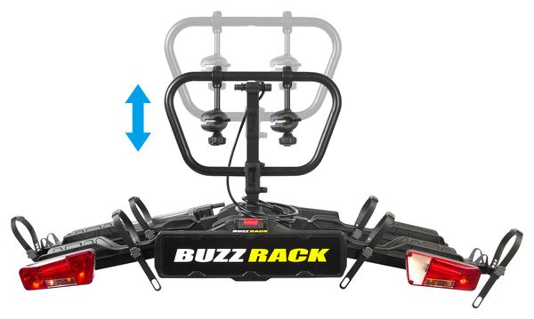 Portabicicletas Buzz Rack E-Scorpion Pro 2 Ball Mount - 13 Pin - 2 Bicicletas (Compatible con E-bike) Negro
