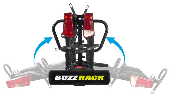 Portabicicletas Buzz Rack E-Scorpion Pro 2 Ball Mount - 13 Pin - 2 Bicicletas (Compatible con E-bike) Negro