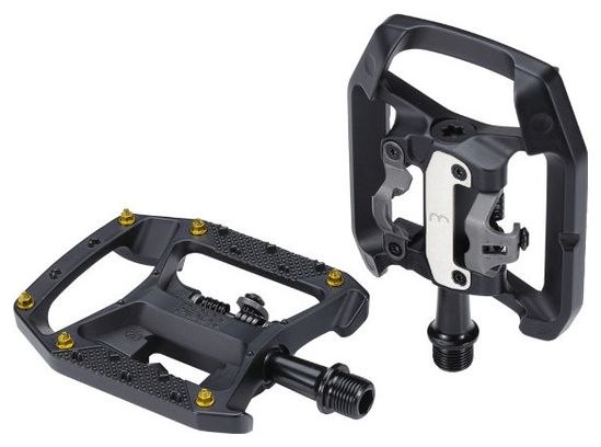 Paar BBB DualChoice Trail Semi-Automatische Pedalen Mat Zwart