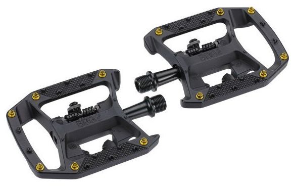 Paar BBB DualChoice Trail Semi-Automatische Pedalen Mat Zwart