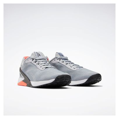 Reebok Nano X1 Grit Grau Orange Herren Cross-Training Schuhe