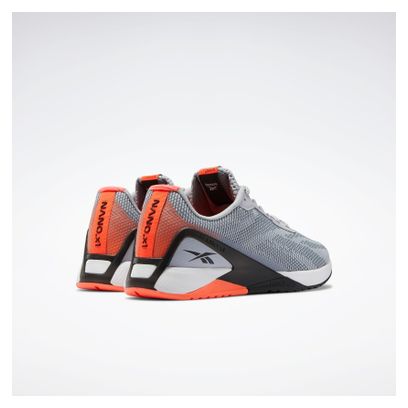 Reebok Nano X1 Grit Grau Orange Herren Cross-Training Schuhe