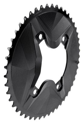 Plateaux Alugear Rond Aero Asymétrique Shimano GRX 11/12 Vitesses Noir