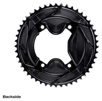 Plateaux Alugear Rond Aero Asymétrique Shimano GRX 11/12 Vitesses Noir