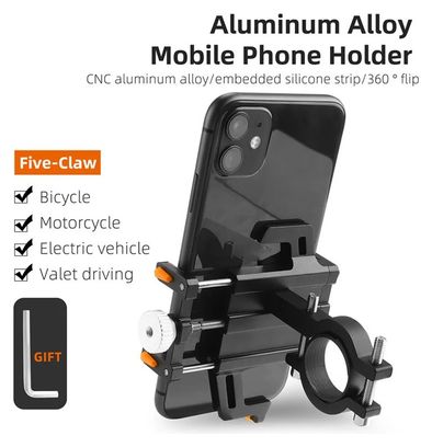 Support de téléphone de guidon de vélo en alliage d'aluminium