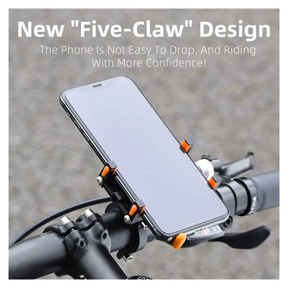 Support de téléphone de guidon de vélo en alliage d'aluminium