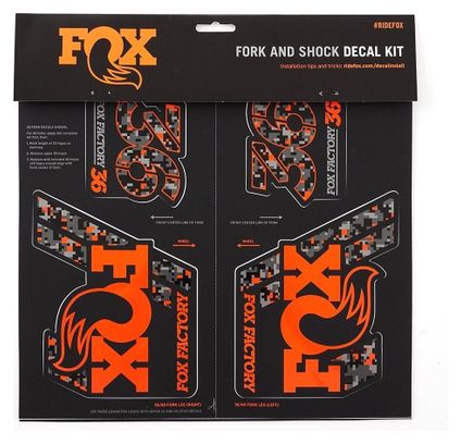 Kit Stickers Fox Racing Shox Heritage DigiCam