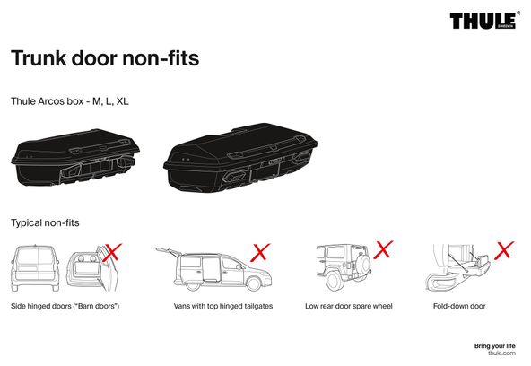 Thule Arcos Box XL (450 L) Aanhangwagenkofbox Zwart