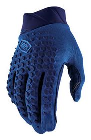 100% Geomatic Slate Blue Long Gloves