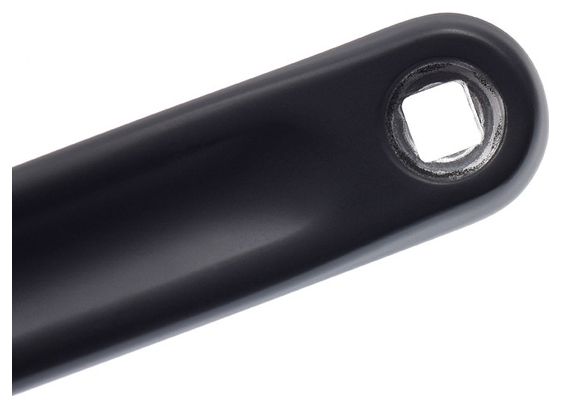 Manivelle gauche noire pour pédalier velo en aluminium 175 mm .
