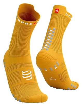 Compressport Pro Racing Socks v4.0 Run High Yellow Citrus