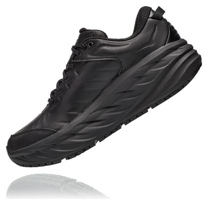 Hoka Bondi SR in pelle nera da uomo