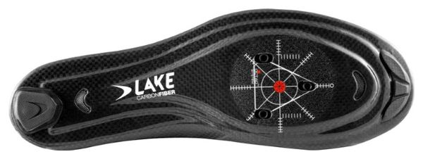 Zapatillas de carretera Lake CX241-X Negro / Plata Versión horma ancha