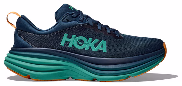 Hoka Bondi Running Shoes Blue/Orange Men