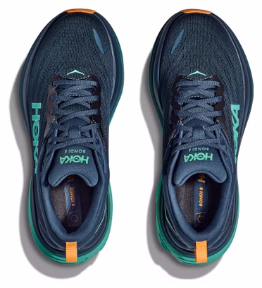 Hoka One One Bondi 8 REFLECTIVE Mens Size 10 Running Shoes Sneakers Blue Orange Amazon.com | HOKA Bondi 8 Men main image 3