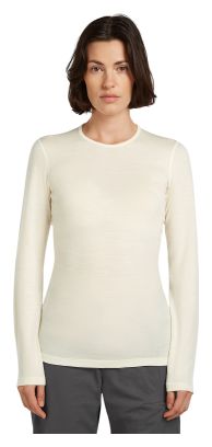 Camiseta de manga larga Icebreaker Merinos 200 Oasis Blanca para mujer