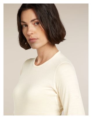 Camiseta de manga larga Icebreaker Merinos 200 Oasis Blanca para mujer