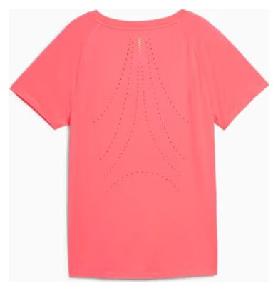 Puma Run Cloudspun Women's Pink Jersey met korte mouwen