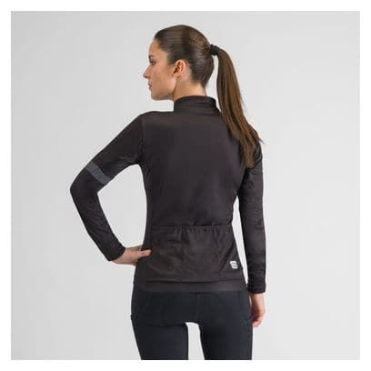 Maglia termica Sportful Supergiara da donna a maniche lunghe Nero