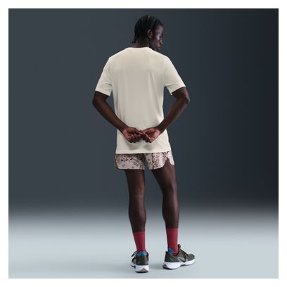 Nike Dri-FIT Trail Logo Kurzarmtrikot Beige Männer