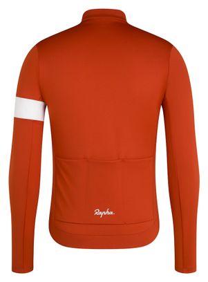Maglia termica a maniche lunghe Rapha Core Thermal Uomo Rosso/Bianco