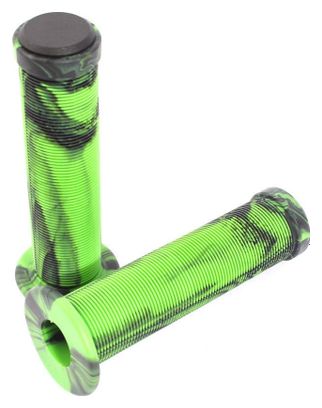 Poignees BMX 2tone noir vert KHEbikes